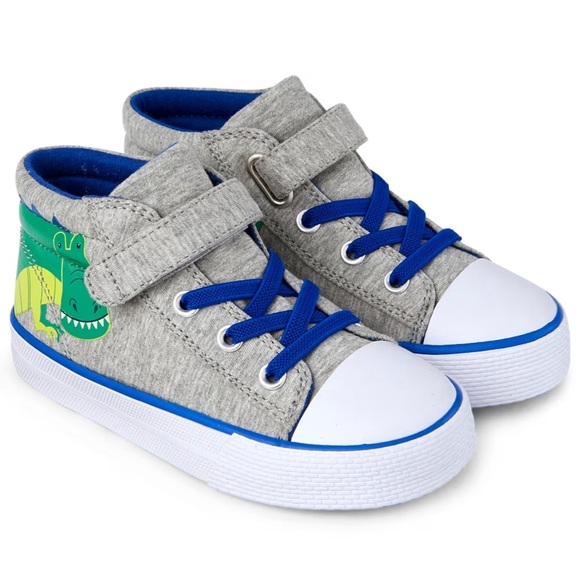 Gymboree Boys T-Rex Dino Dude Hi Top Sneakers - Picture 1 of 9